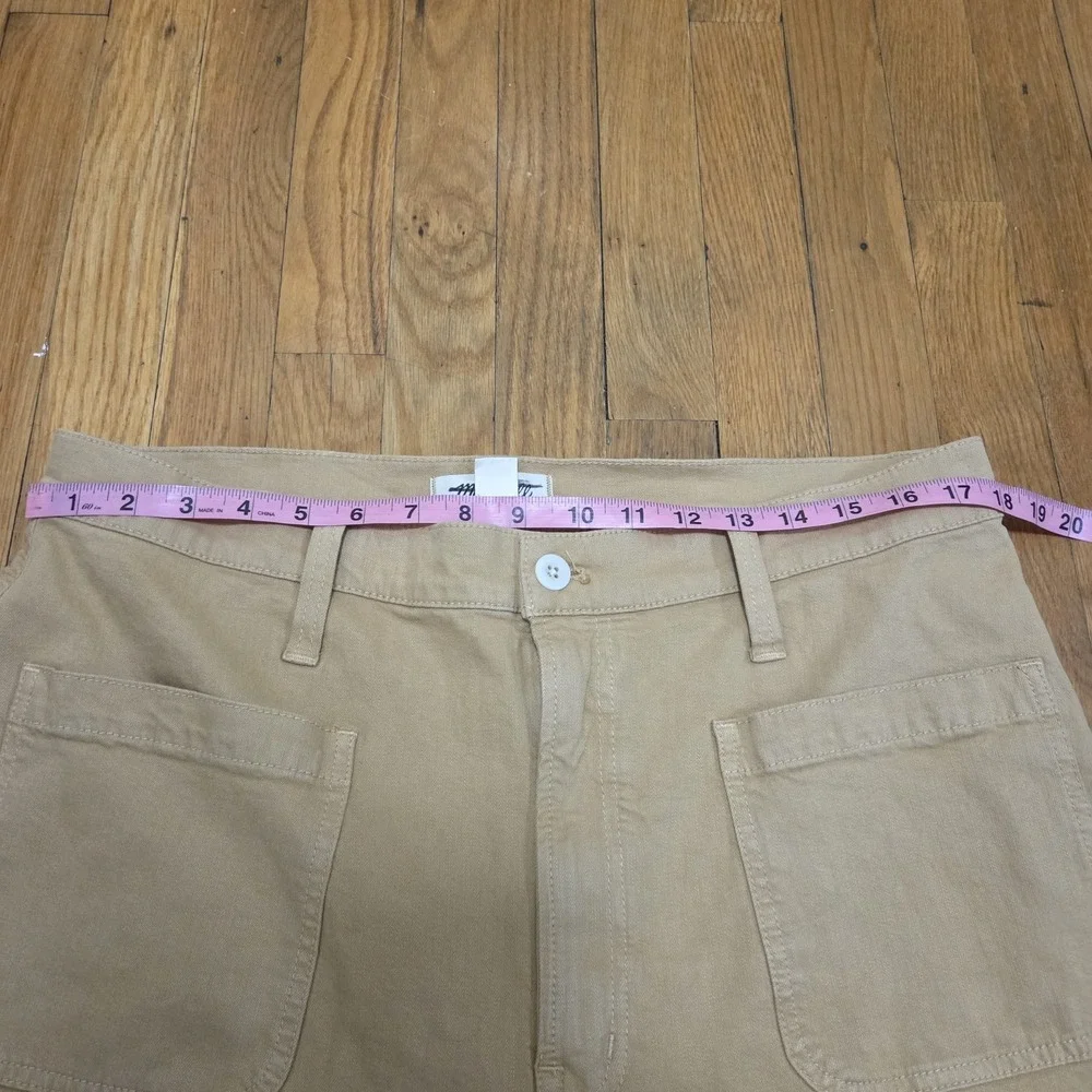 Madewell Womens Casual Everyday Patch‎ Pocket Utility Cargo Pants Deep Khaki 33